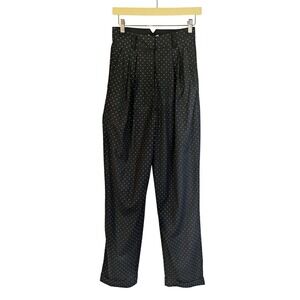 Ronny Kobo Ginevra Pant Crystal Jewel Embellished Straight Leg Black Pants Small